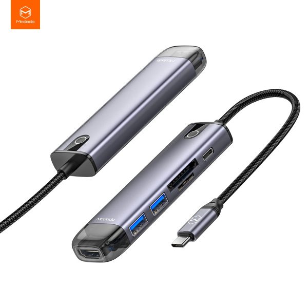 هاب 6 پورت USB-C مک دودو مدل MC-HU-7740( گارانتی متین)