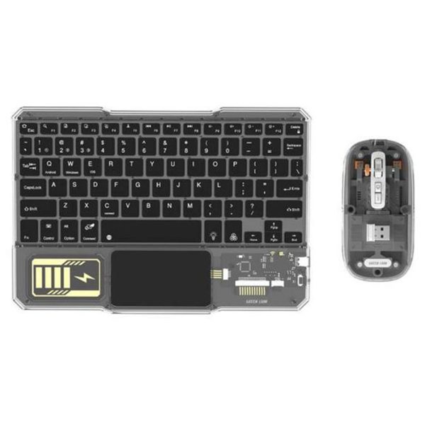 ست موس و کیبورد بی سیم گرین لاین مدل Transparent Duo